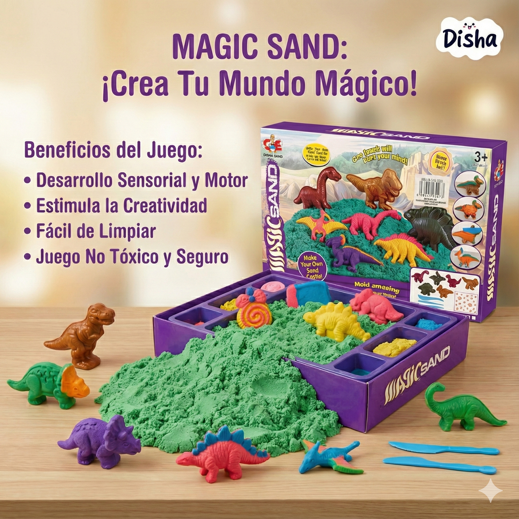 Arena Kinetica Dinosaurio