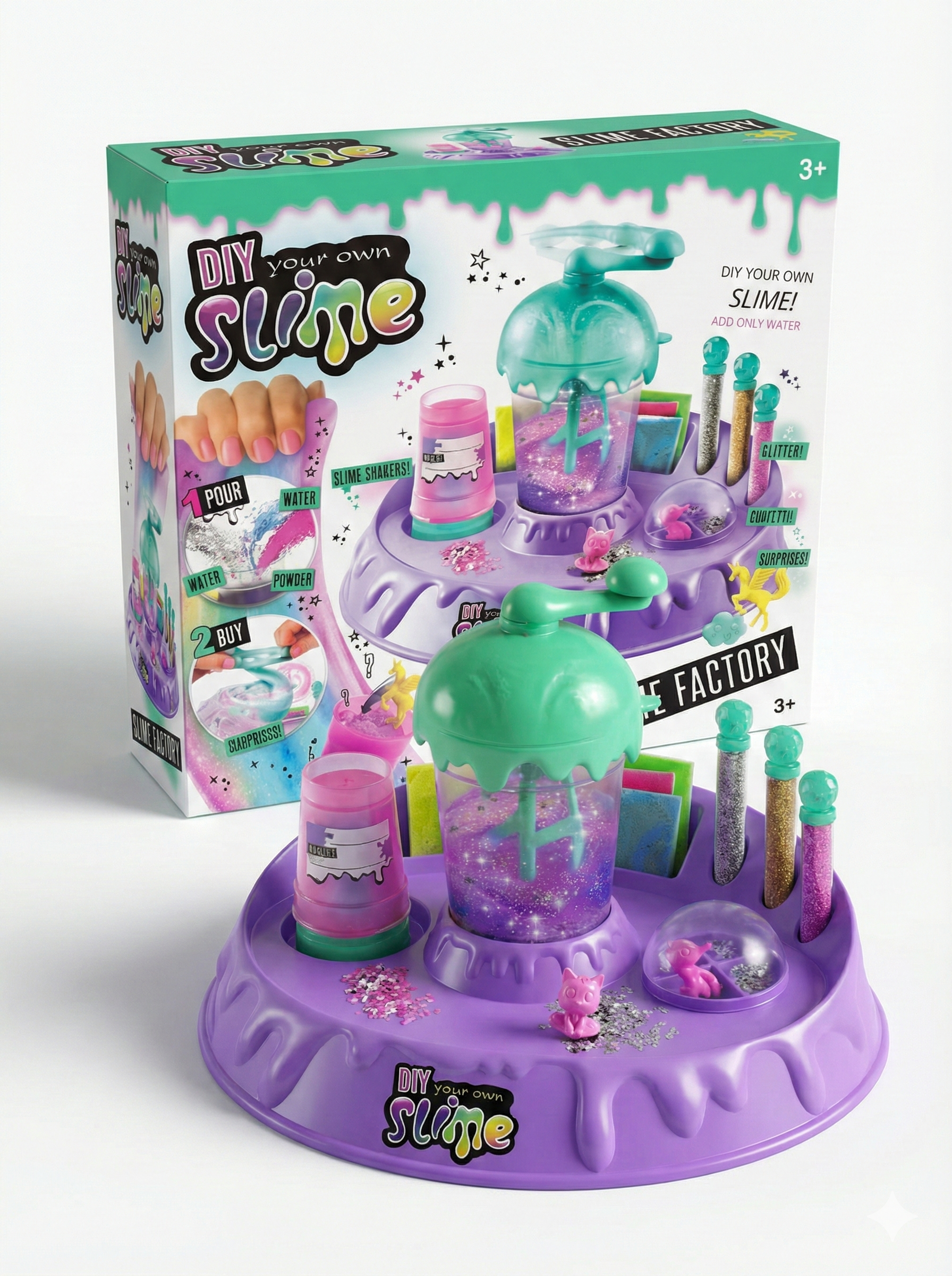 Fábrica de Slime DIY: ¡Crea, Mezcla y Brilla! ✨