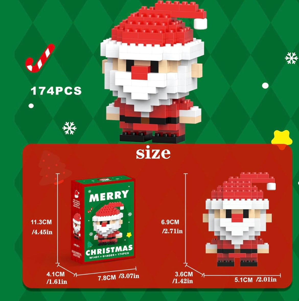 Mini lego Santa