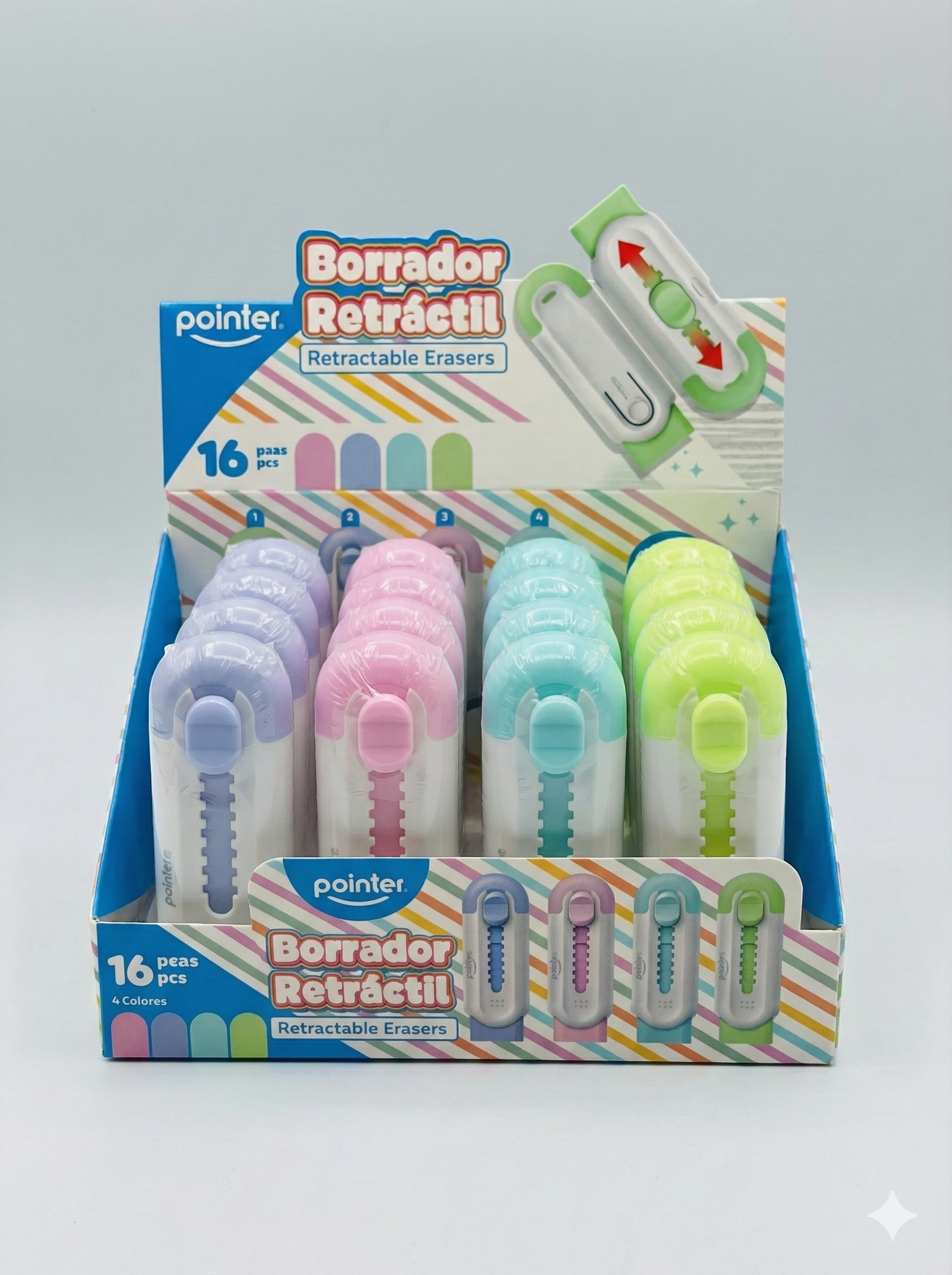Borradores retráctil Pointer