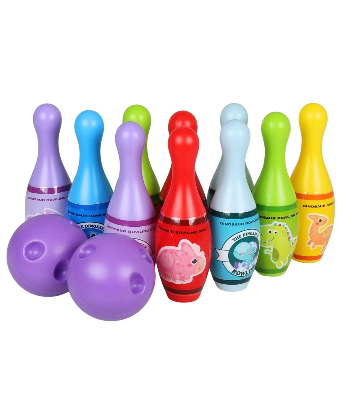 Set de Bolos Infantil Dinosaurio – ¡Colores Vivos y Diversión Asegurada!
