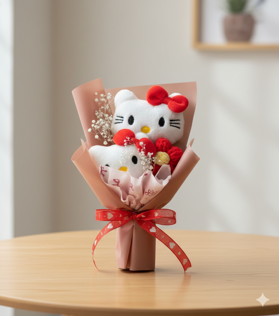 Ramo de Peluche de Hello Kitty