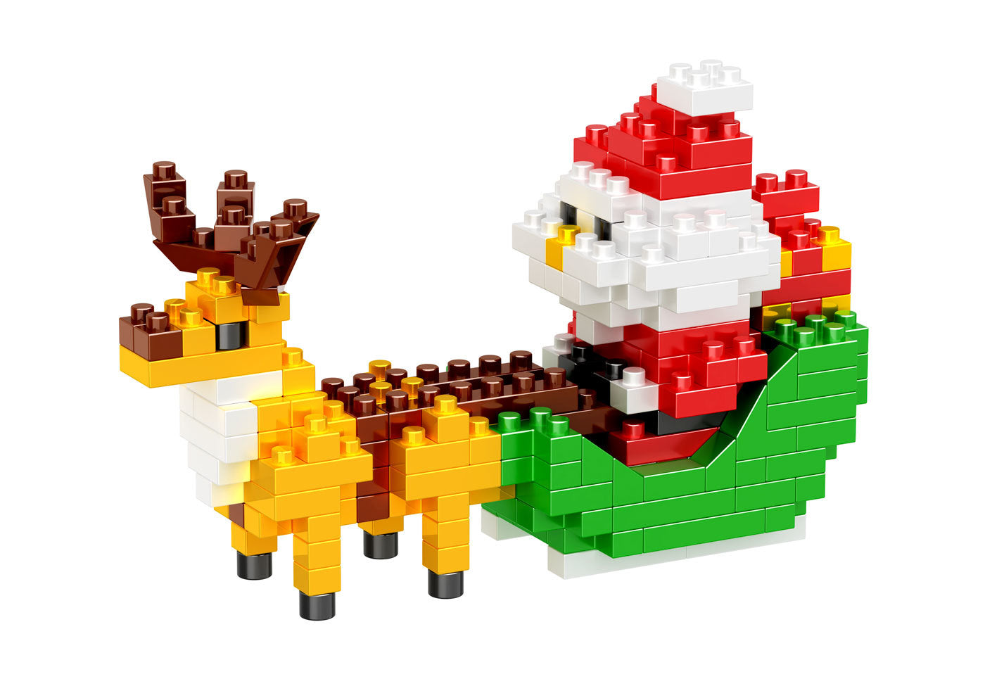 Mini bloque Santa Y Reno