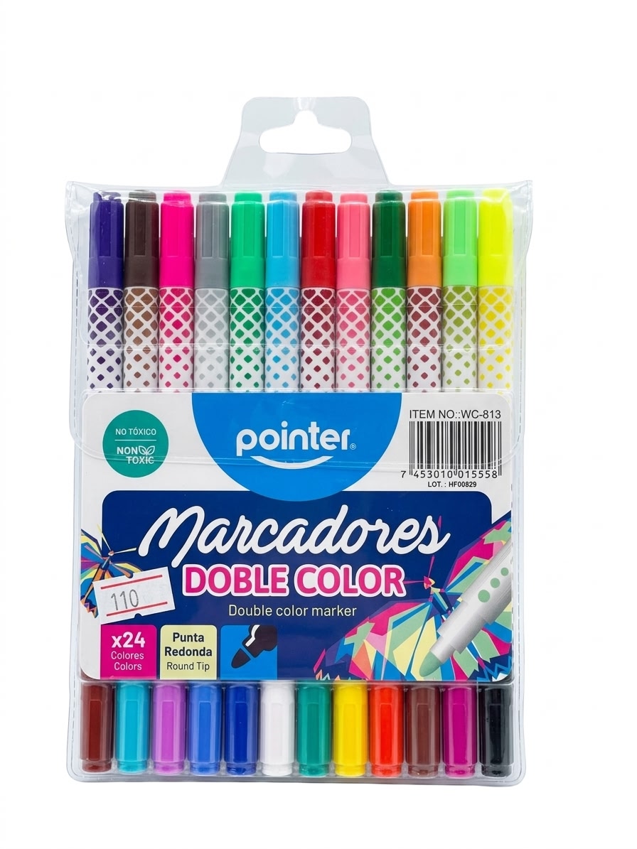 Marcador Doble color