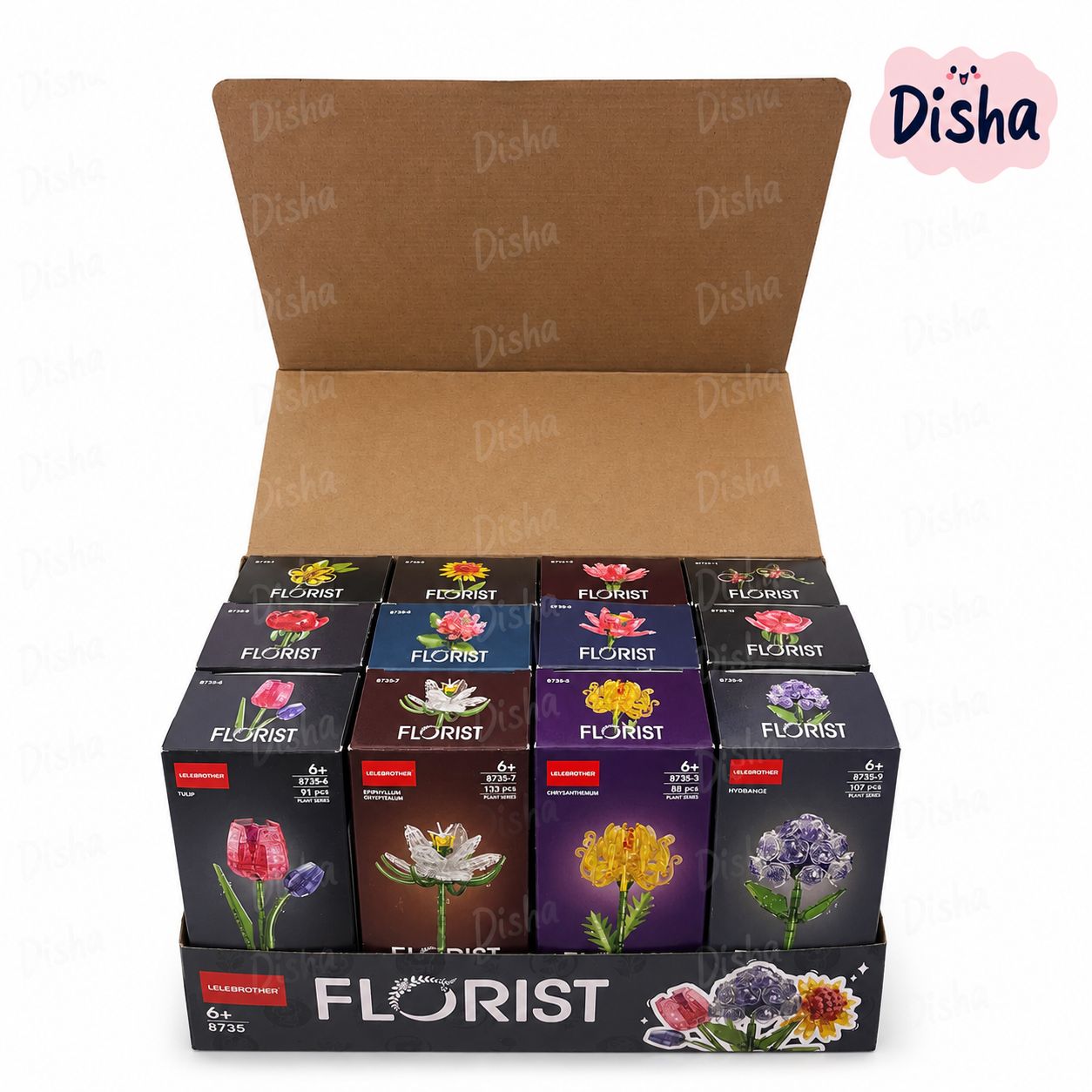 12 set Flores de Cristal